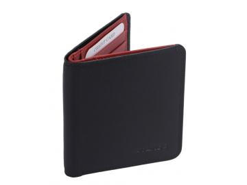 Kartentasche schwarz/ rot